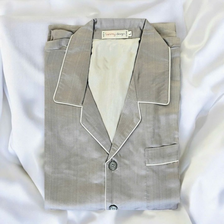 Grey Men silk pijama